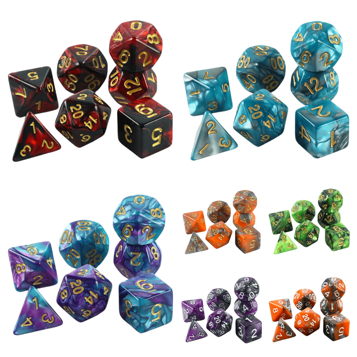 DND Dice Set 7pcs Mixing Color - Board Game Arena のレビューと価格