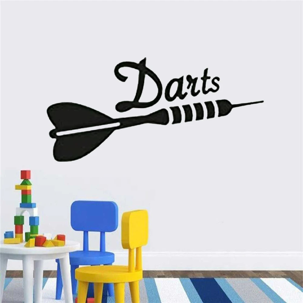 Wall Vinyl Stickers Darts Spor - Board Game Quote のレビューと価格