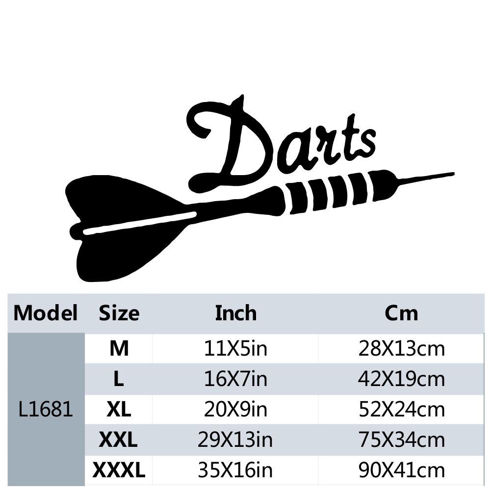 Wall Vinyl Stickers Darts Spor - Board Game Quote のレビューと価格