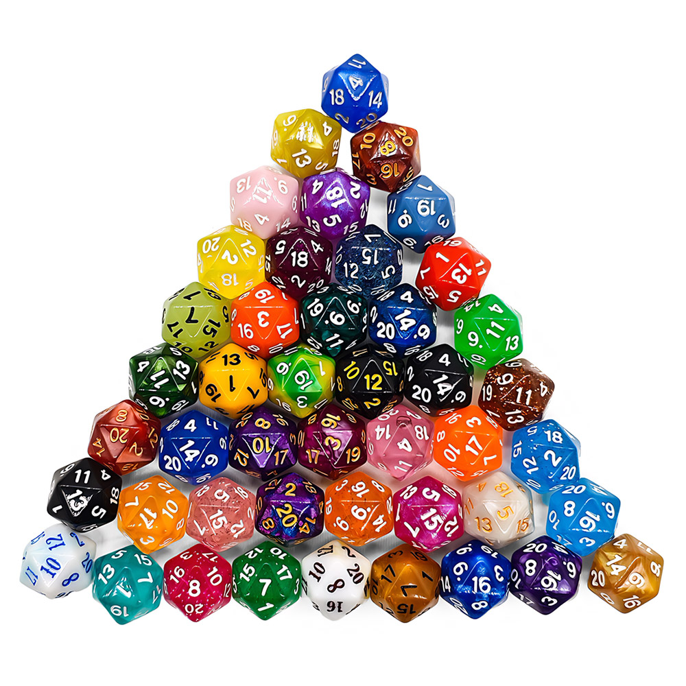 60Pcs Multi-Sided Dices Mixed  - Board Game Heat のレビューと価格