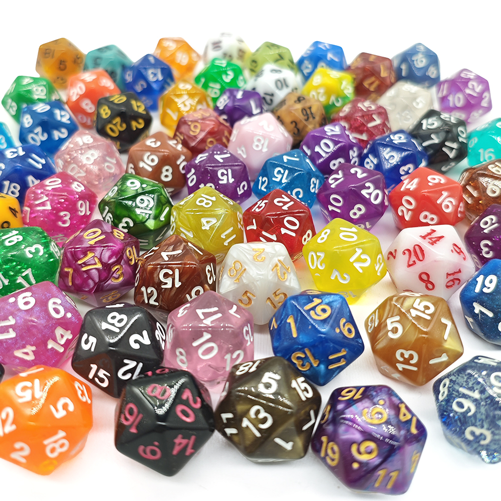 60Pcs Multi-Sided Dices Mixed  - Board Game Heat のレビューと価格