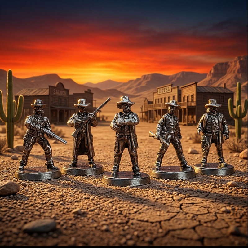 Wild West Metal Miniatures Set - Board Game Wild Wild のレビューと価格